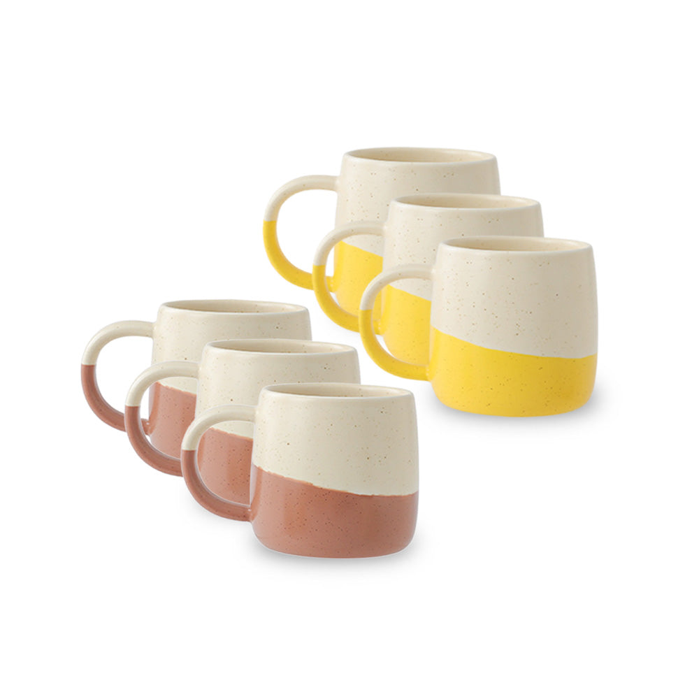 Gelb + Braun 6er Set - Emina